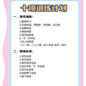 美国篮球运球训练计划